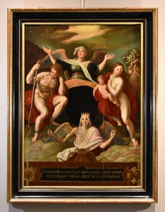 Redemption Adam Eve De Backer 16th Century Paint Oil on table Old master Flemish