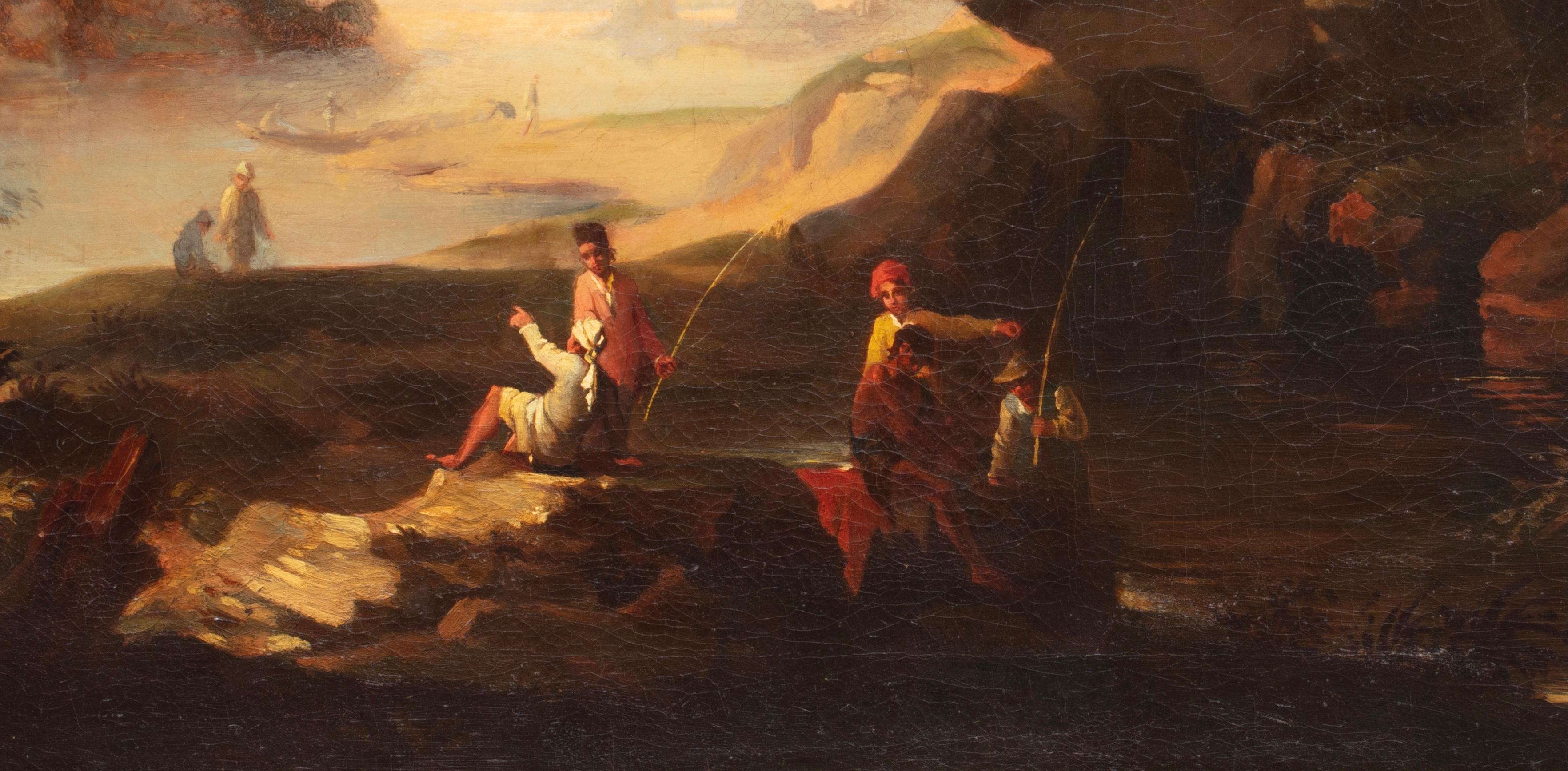 Jacob de Heusch (Utrecht, Países Bajos, 1657 - Amsterdam, Países Bajos, 1701)
Título: Pareja de paisajes 
Técnica: Óleo sobre lienzo
Dimensiones: sin marco 50 x 80 cm, con marco 70 x 100 cm 
Marcos de caja de madera dorada, tallada, esculpida y