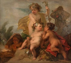 Die Allegorie der vier Jahreszeiten - Öl auf Leinwand - 1723