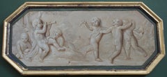 Trompe L'ceil pair , Circle of Jacob de Wit, 18th century classical putti scene