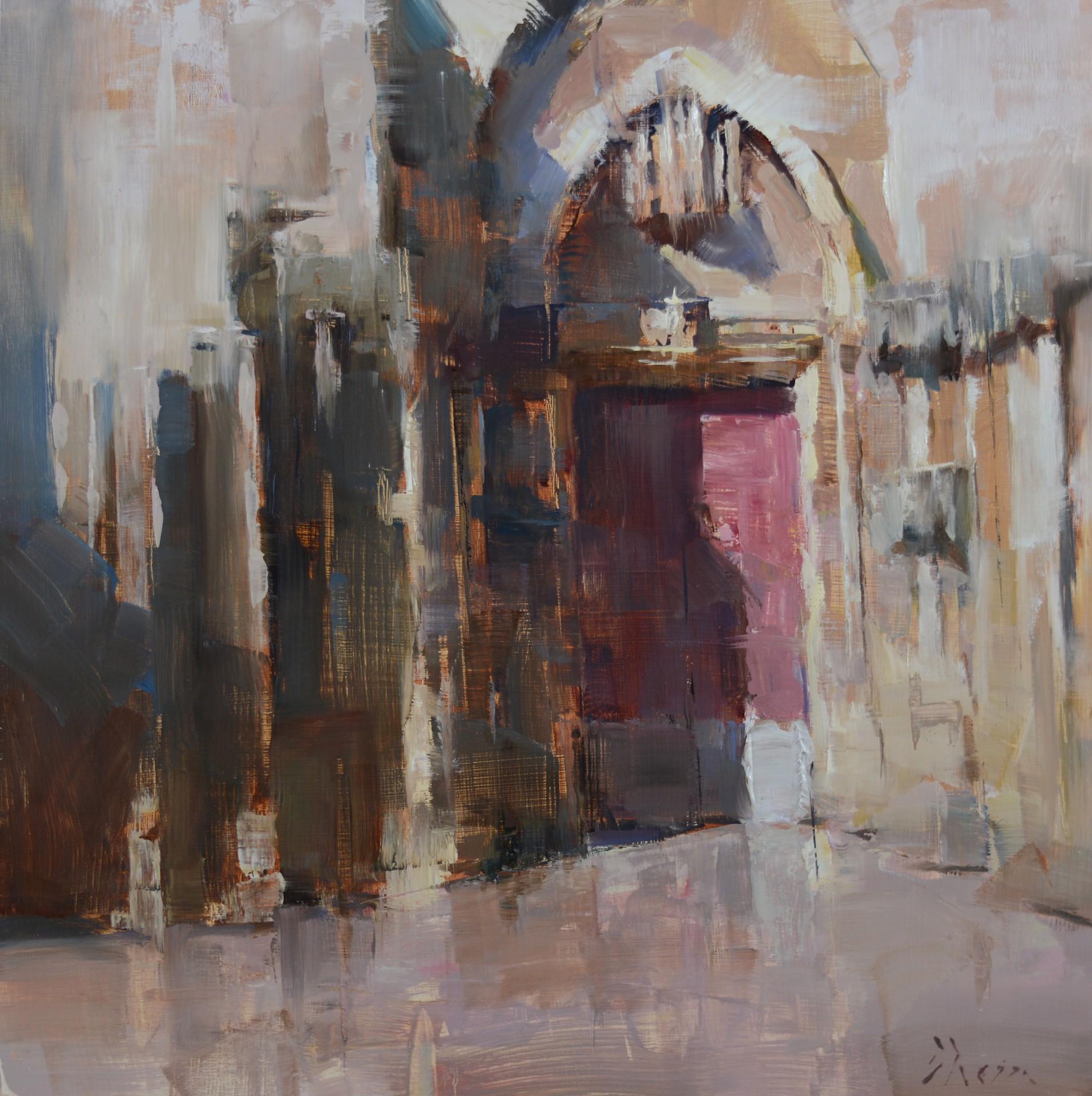 Figurative Painting de Jacob Dhein - Bansilica nuestra señora de los milagros