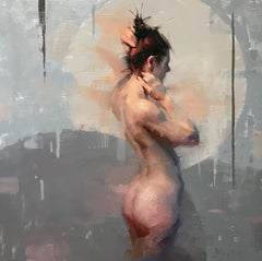 "Nude with Grey" Oil Painting