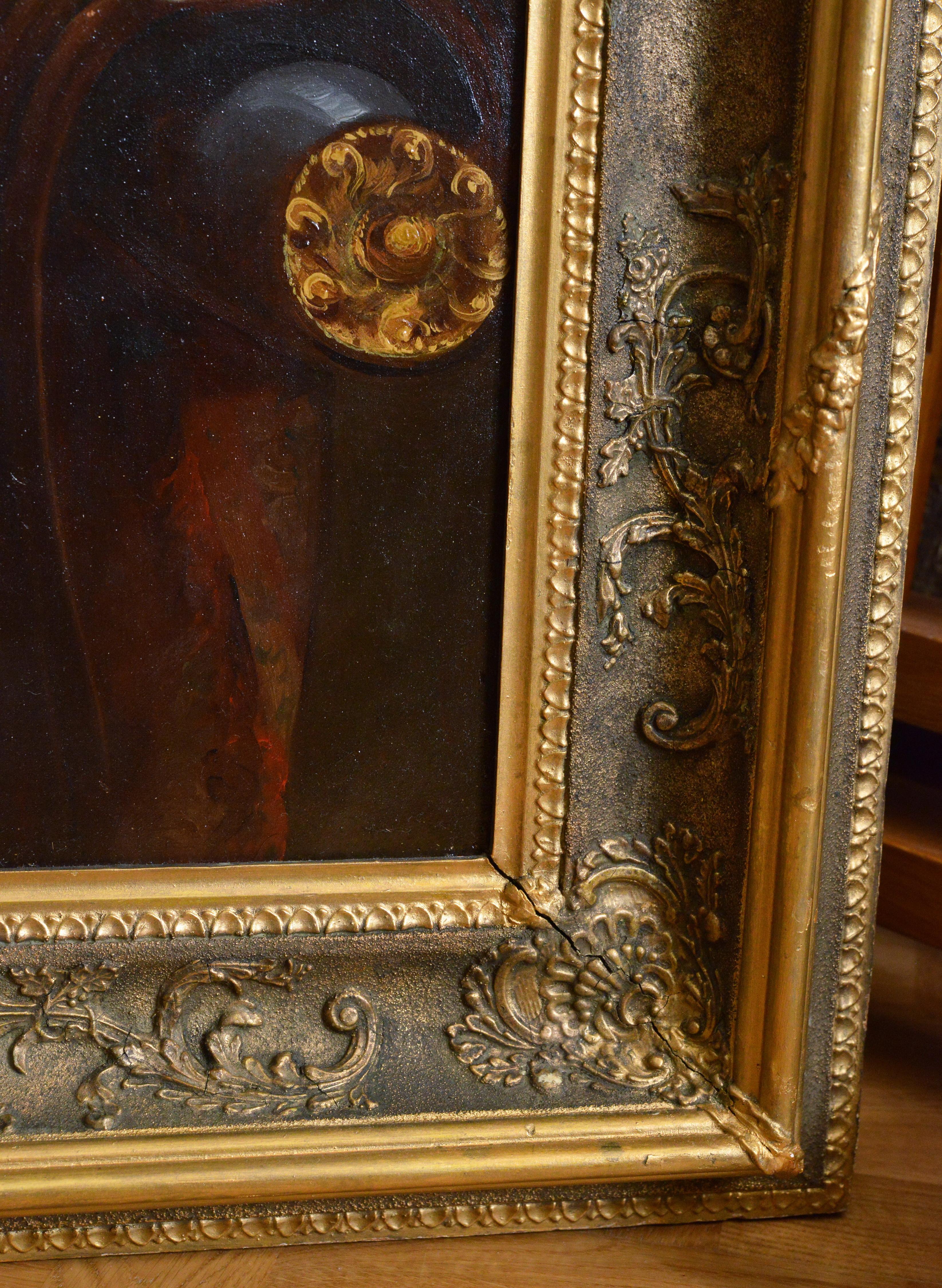 American artist Portrait deutsche Dame 19. Jahrhundert Ölgemälde von J. Eichholtz im Angebot 5