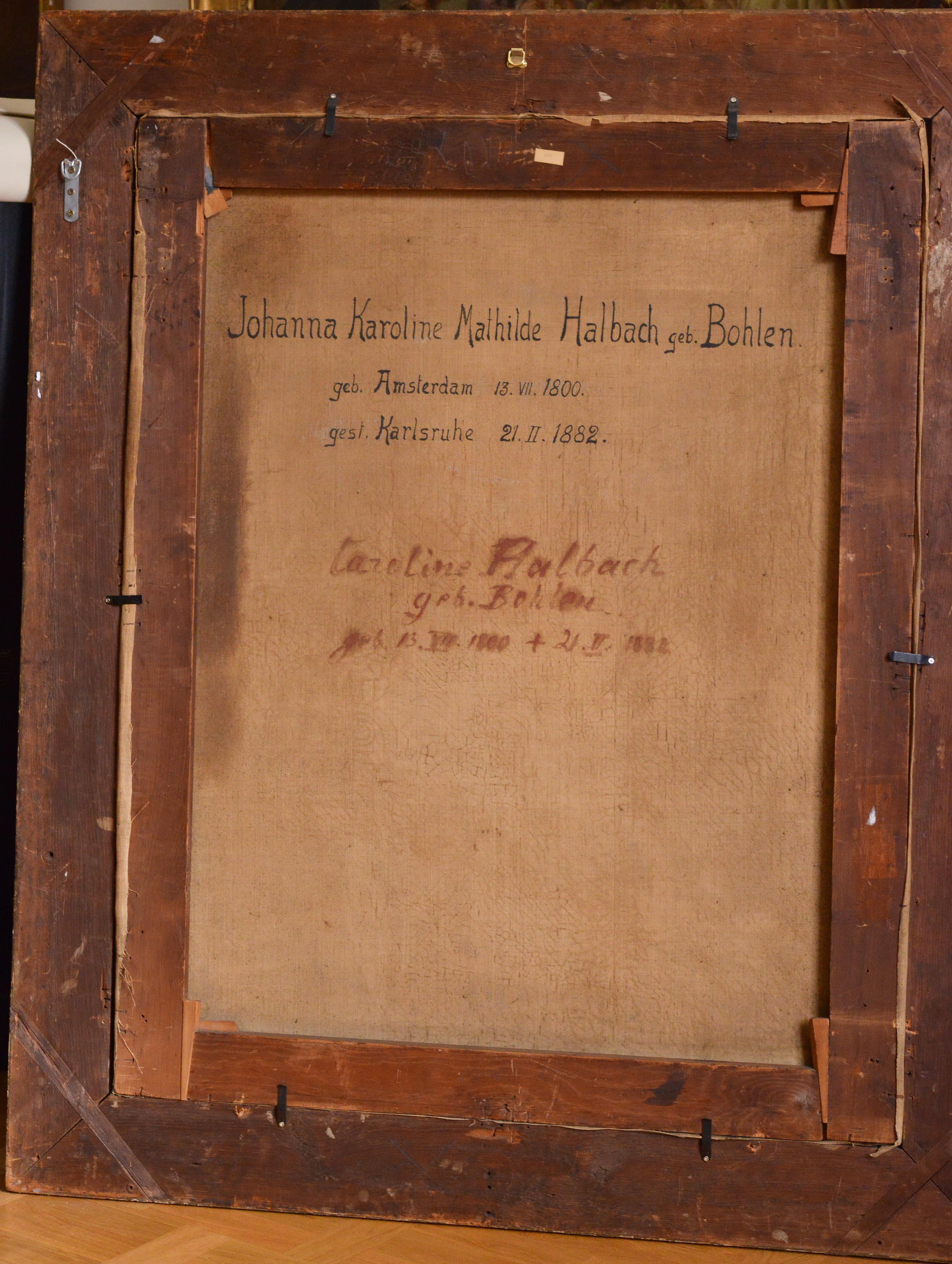 American artist Portrait deutsche Dame 19. Jahrhundert Ölgemälde von J. Eichholtz im Angebot 6