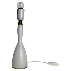 Jacob Eiler Bang Opaline Glass Table Lamp for Kastrup Glas, Denmark, 1950s