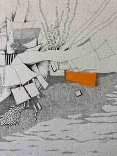 Paysage abstrait - peinture abstraite