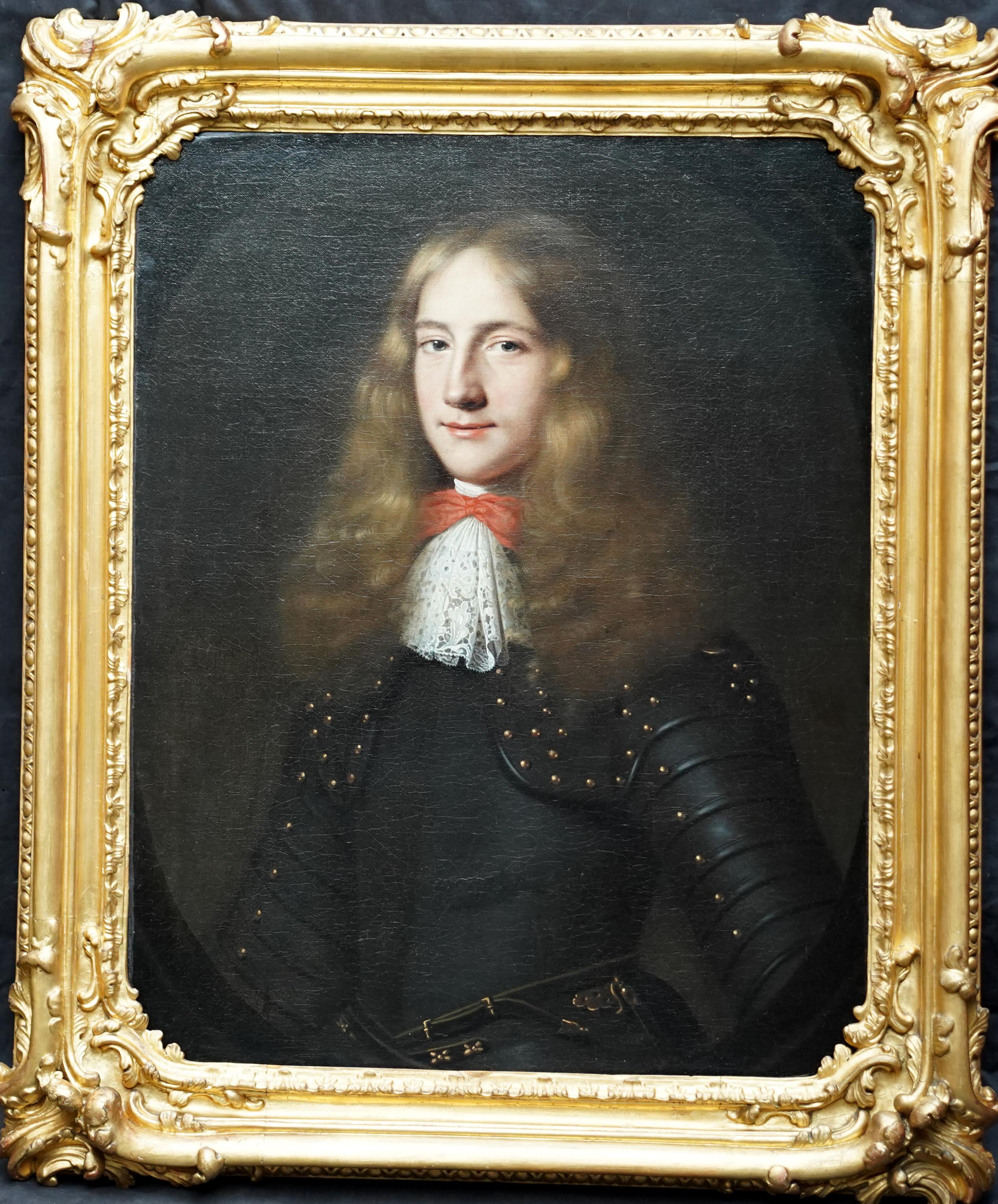 Portrait of a Gentleman in Armour - Flemish 17th Century Old Master oil painting 4