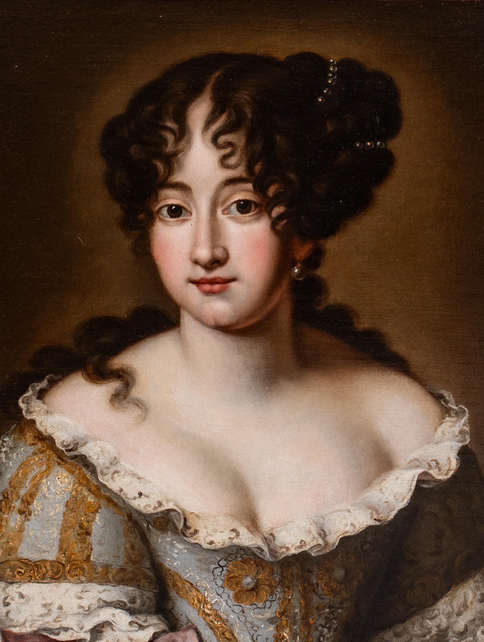Portrait of Hortense Mancini, Duchess of Mazarin (1746-1699), 17th Century For Sale 1