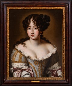 Antique Portrait of Hortense Mancini, Duchess of Mazarin (1746-1699), 17th Century