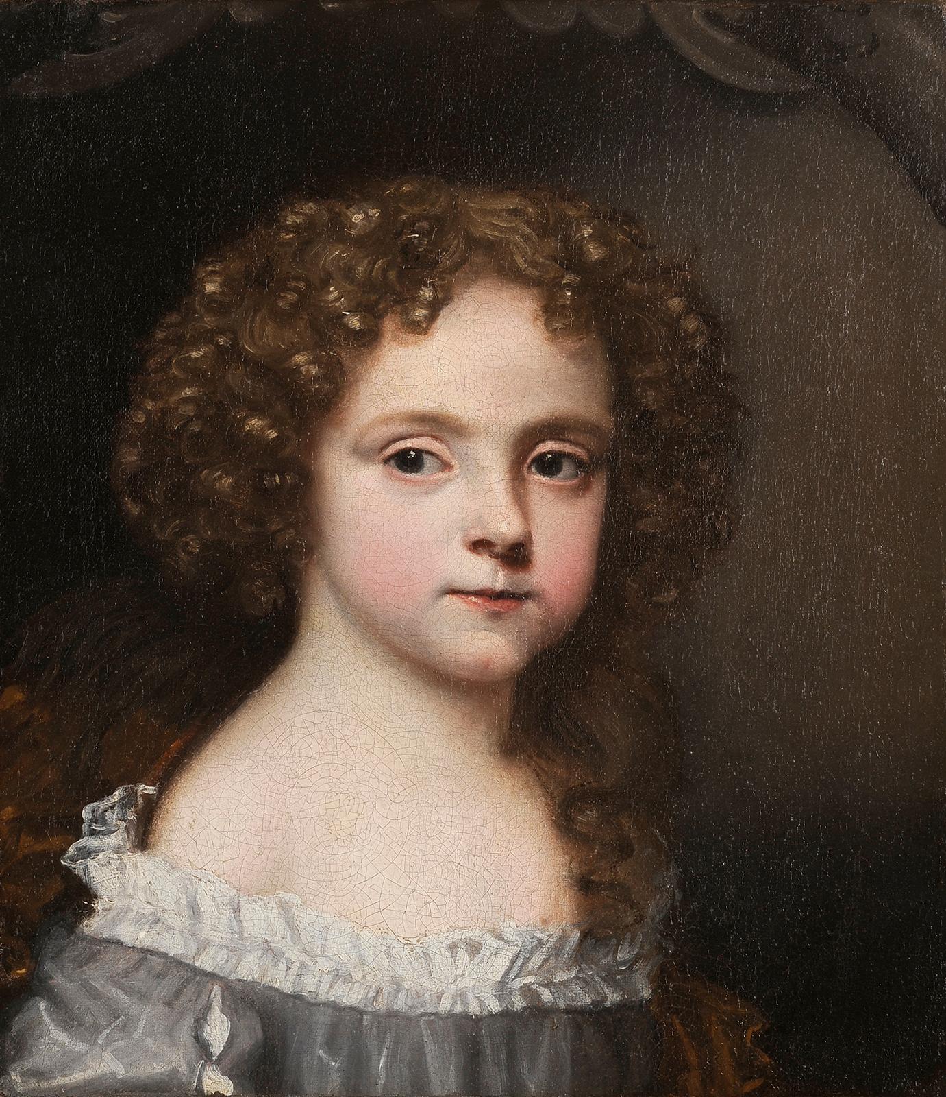 Junges Mädchen Porträt – Painting von Jacob Ferdinand Voet