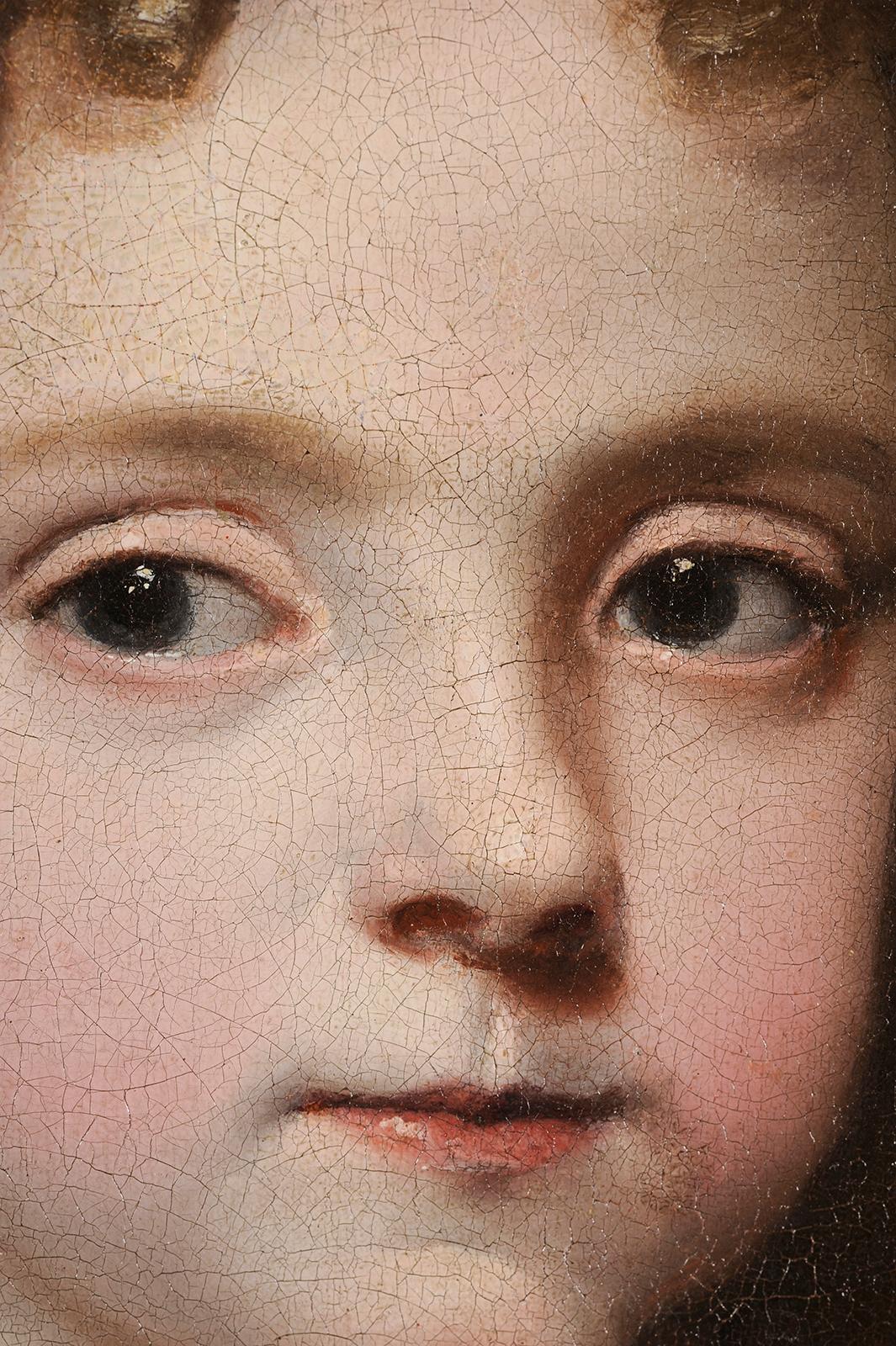 Junges Mädchen Porträt (Französische Schule), Painting, von Jacob Ferdinand Voet