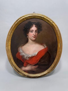 Jacob Ferdinand Voet (1639-1700). Portrait of a lady with red shawl