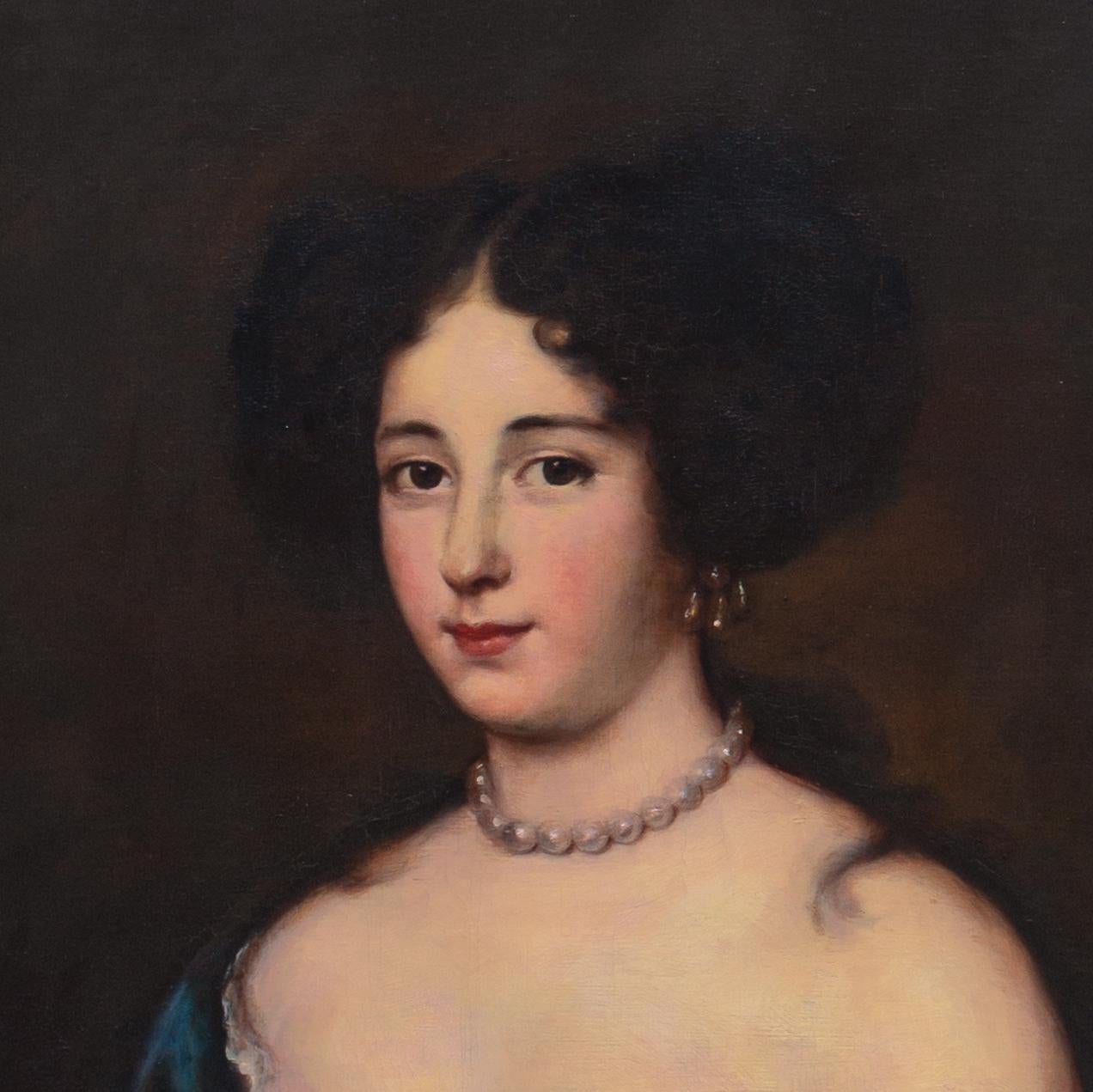 'Marie Mancini as Cleopatra', Flemish Portrait, Italian Noblewoman, Louis XIV For Sale 1