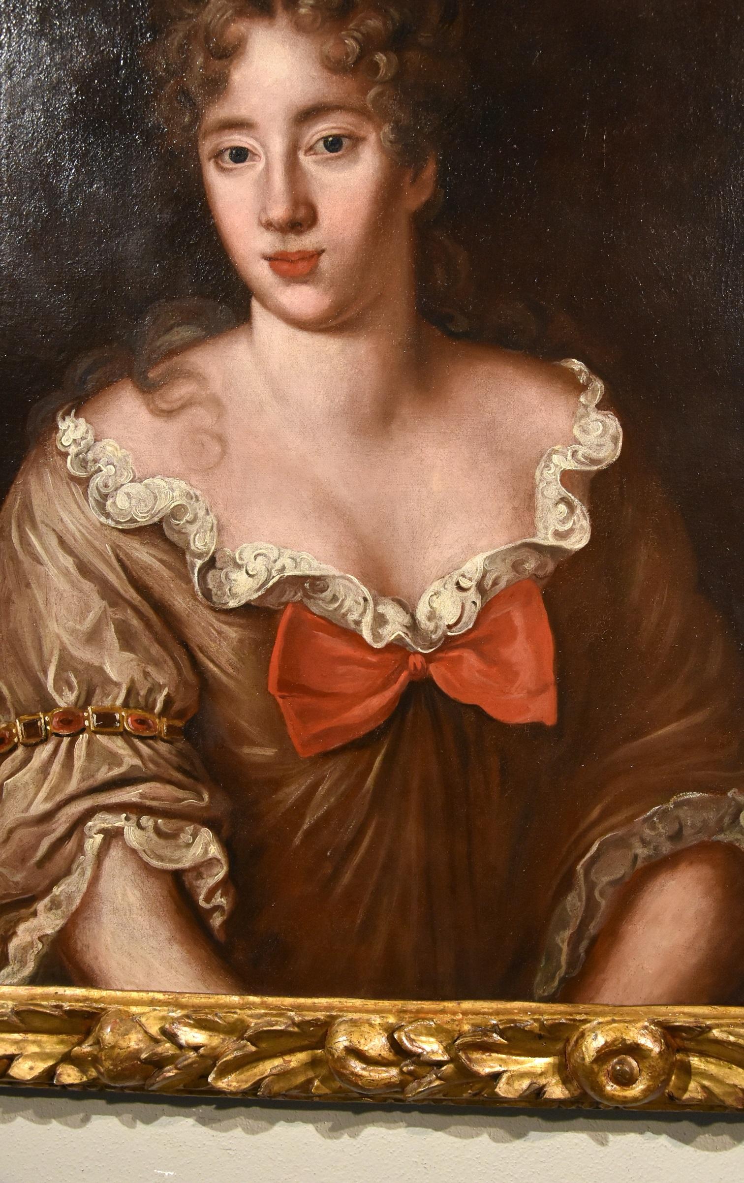 Portrait Woman Voet Paint Oil on canvas Old master 17/18th Century Flemish Art - Old Masters Painting by Jacob Ferdinand Voet (Antwerp 1639 - Paris 1689)