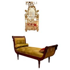 Antique Jacob Frères, Méridienne Lit De Repos En Acajou Epoque Directoire Vers, 1795