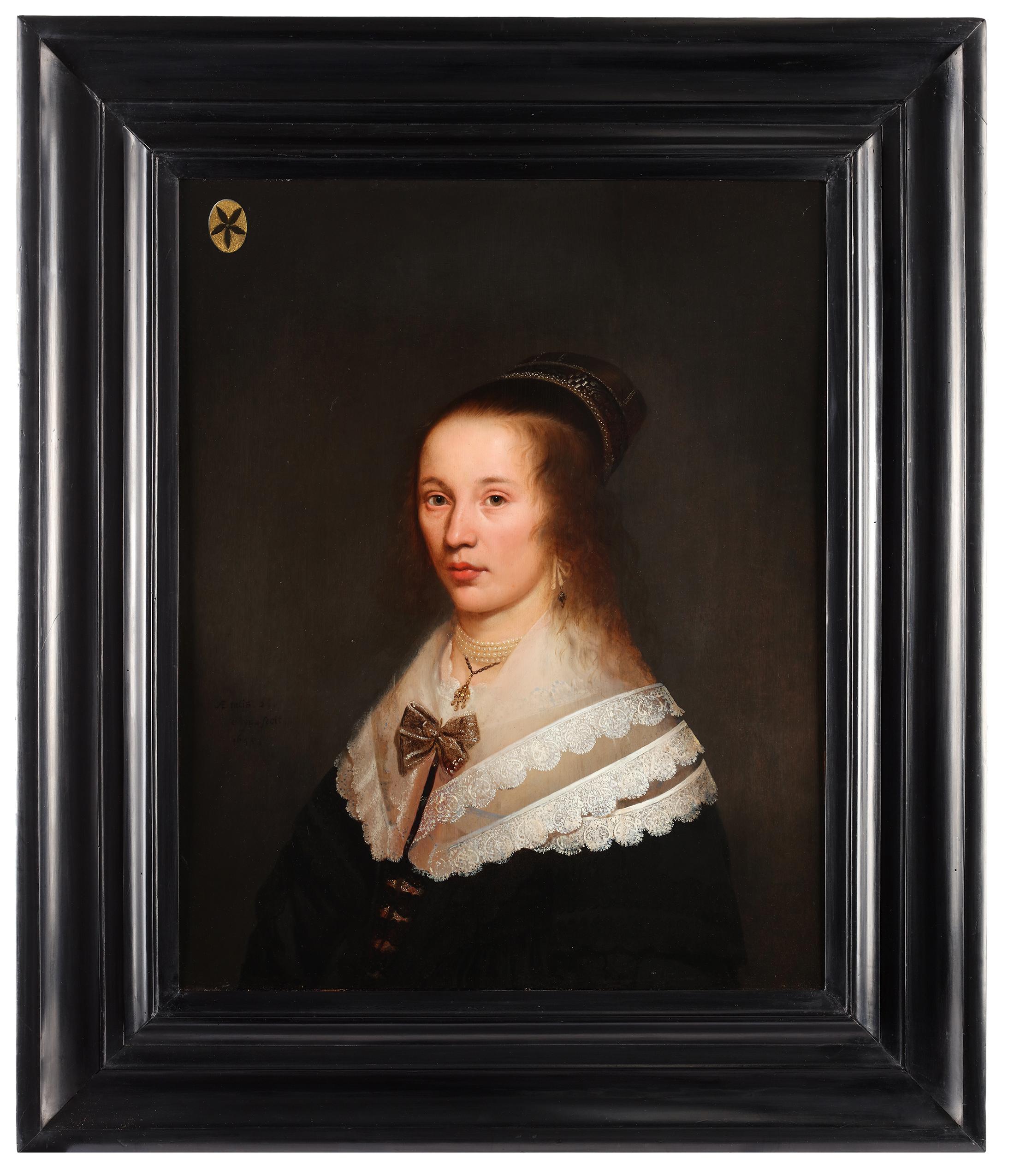 Portrait of Madame Berck of Dordrecht - Jacob Gerritsz Cuyp (1594- 1651/52) - Painting by Jacob Gerritsz. Cuyp
