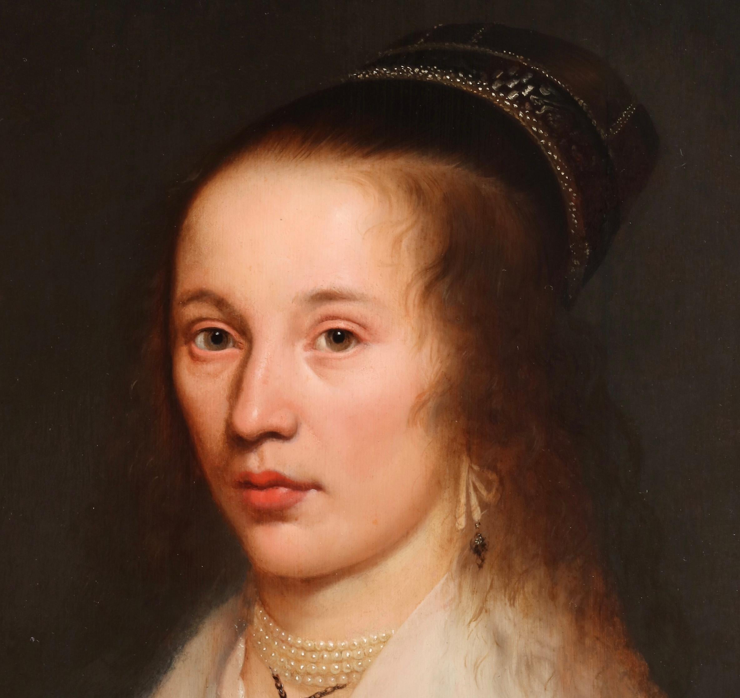 Portrait of Madame Berck of Dordrecht - Jacob Gerritsz Cuyp (1594- 1651/52) - Flemish School Painting by Jacob Gerritsz. Cuyp