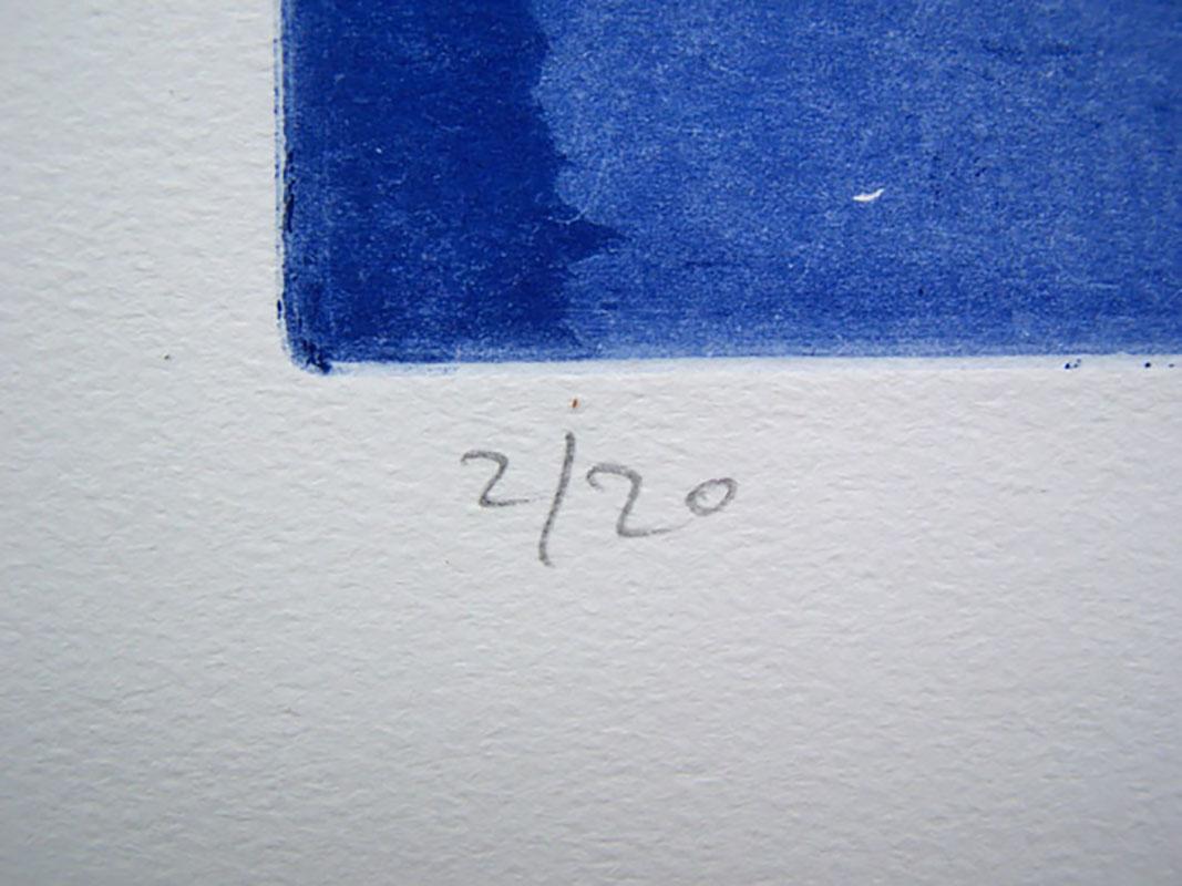 Nude I (Blau), Nude Print, von Jacob Gildor