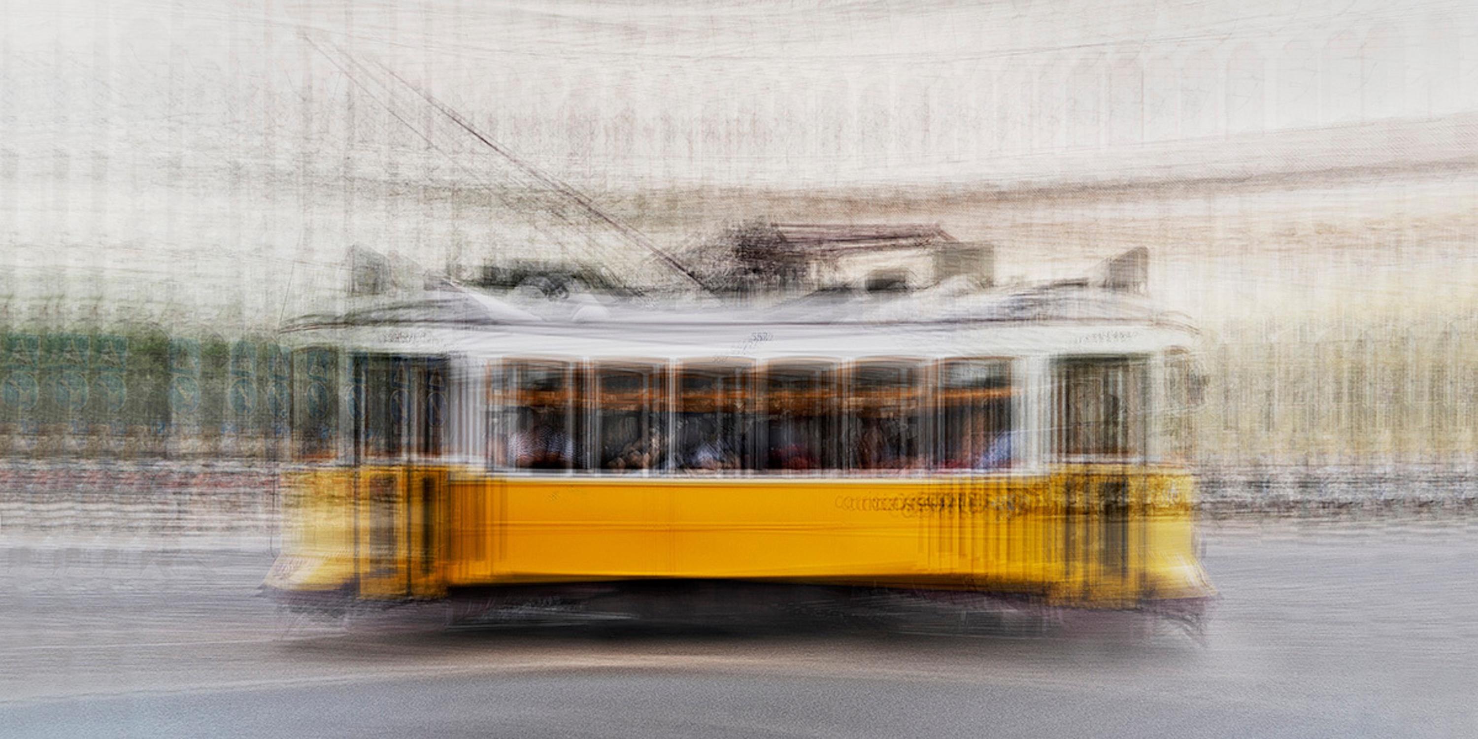 Lisbon #22 by Jacob Gils - Contemporary Cityscape Photography - Tram