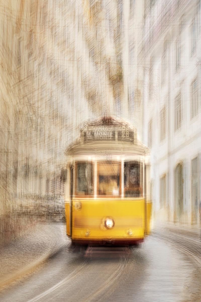 Lisbon #25 by Jacob Gils - Contemporary Cityscape Photography - Tram