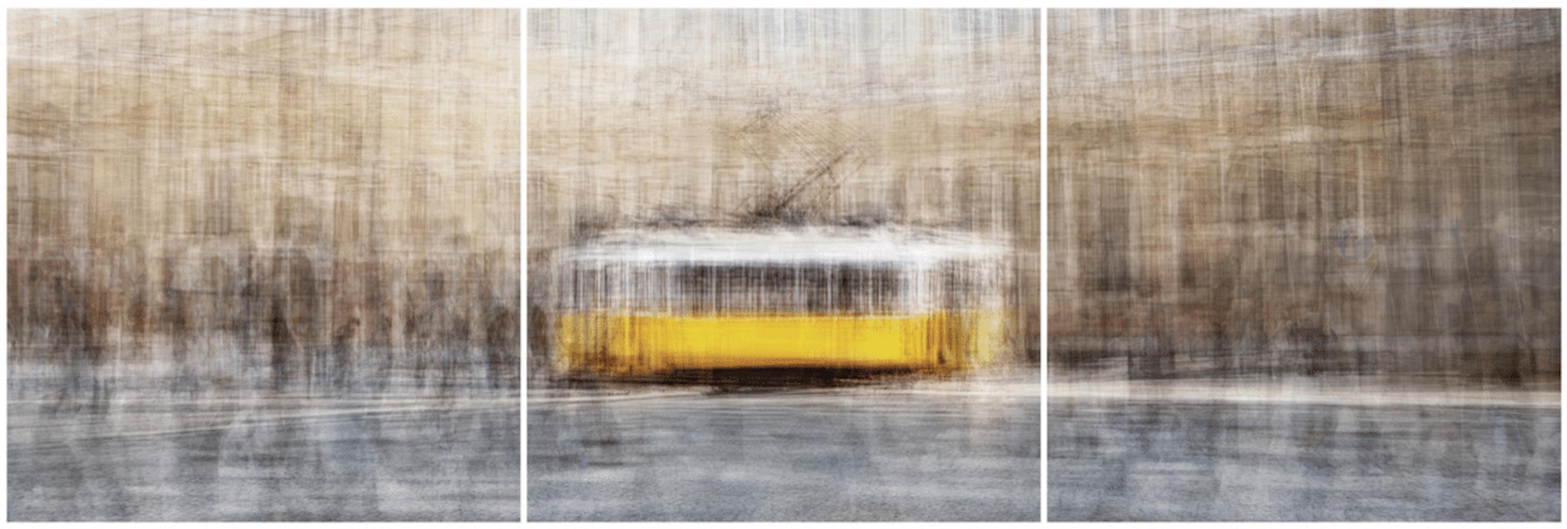 Lisbon #4 Triptych by Jacob Gils - Contemporary Cityscape Photography - Trolley