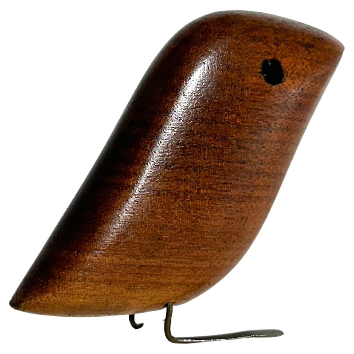 Rare bird sculpture by Danish designer and maker Jacob Hermann, hand crafted in Denmark in the 1950s.

The legs are made of brass, marked underneath with the creators stamp and 