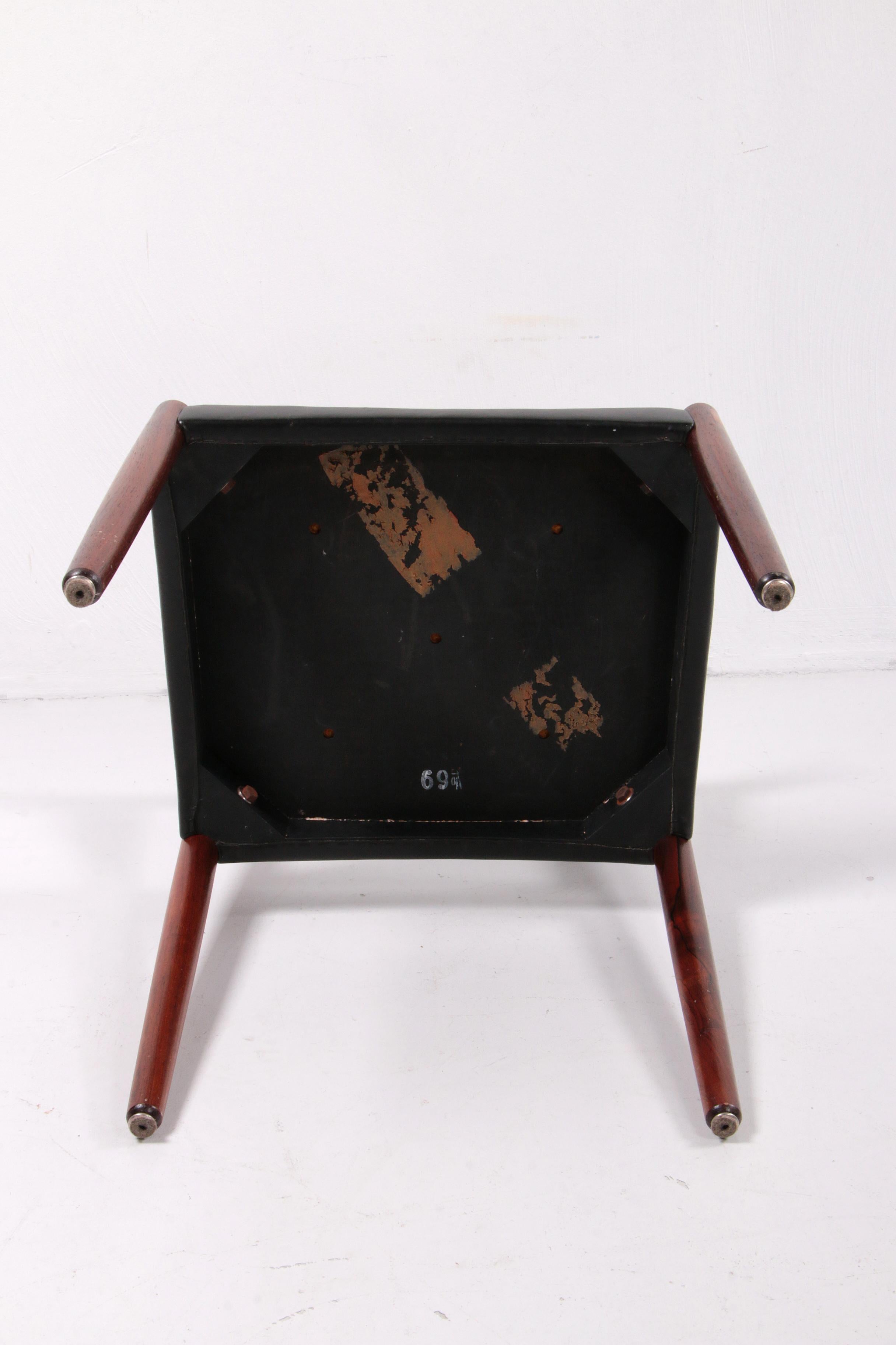 Jacob Hermann Dark Wood Dining Room Chairs Randers Mobelfabriek, 1965 For Sale 6