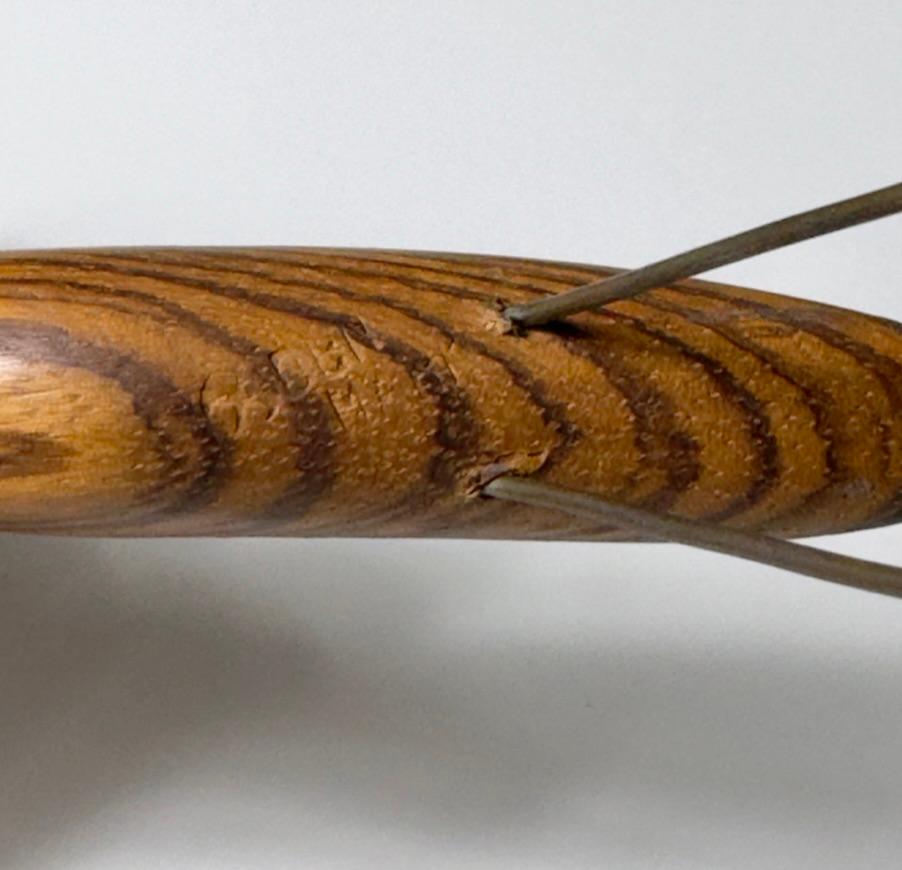 Signed Jacob Hermann Zebrawood Hand Carved Bird Sculpture Denmark 1950s For Sale 7