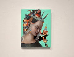 WOMAN #11 – zeitgenössisches Realismus / weibliches Porträt / Juwelen-Kopfschmuck