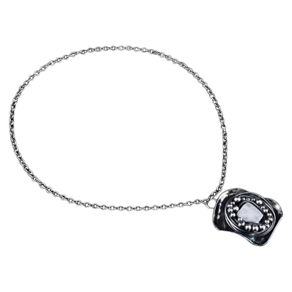 Jacob Hull, dänischer Juwelier. Halskette mit Anhänger. Einzigartige Arbeit