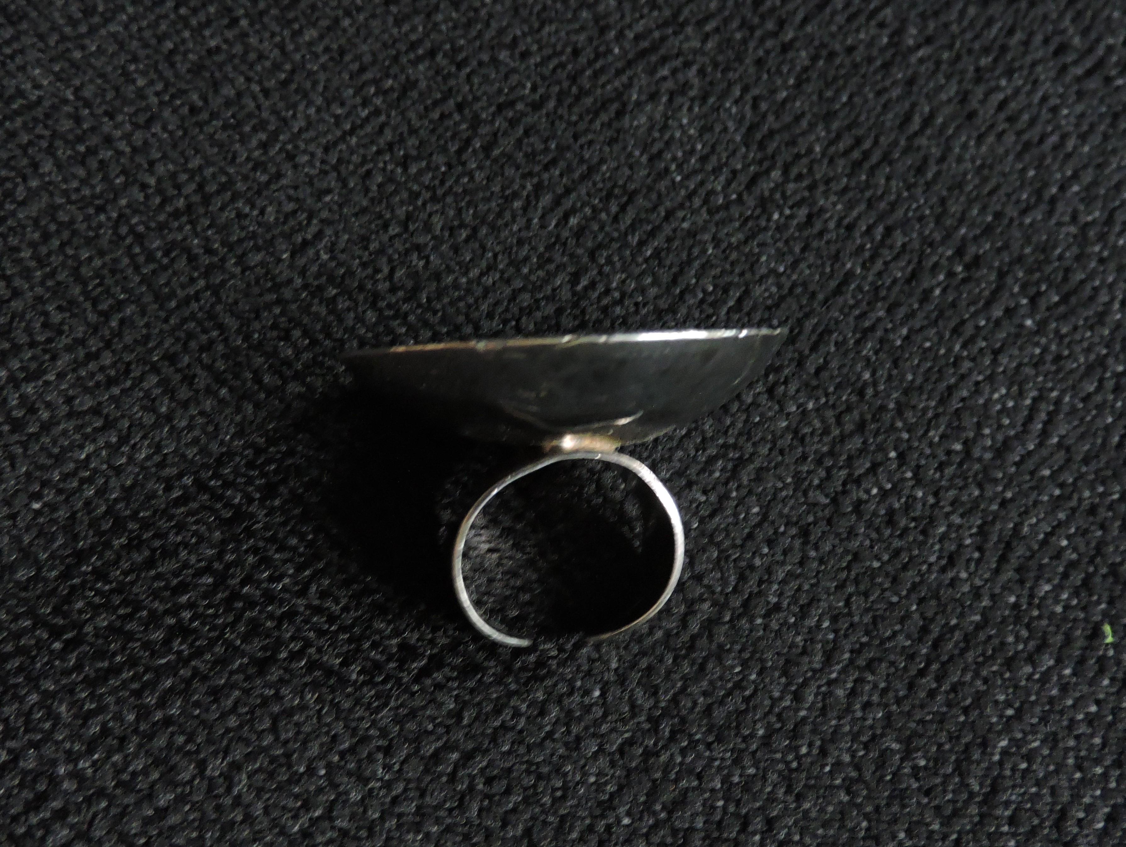 Jacob Hull Large Brutalist Modernist Ring, Denmark, Statement Piece In Good Condition For Sale In Chesterfield, NJ