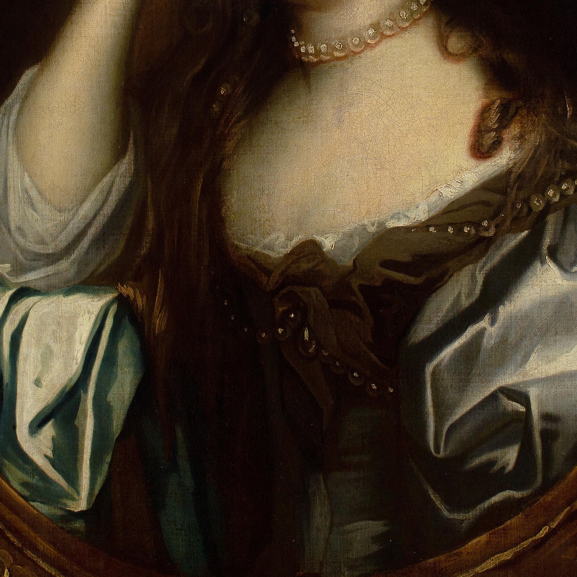 Jacob Huysmans (Attribuito), Ritratto di donna con perle in vendita 7