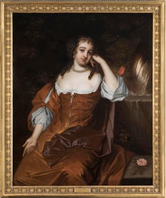 Portrait d'une dame, huile flamande du 17e siècle Anciens maîtres