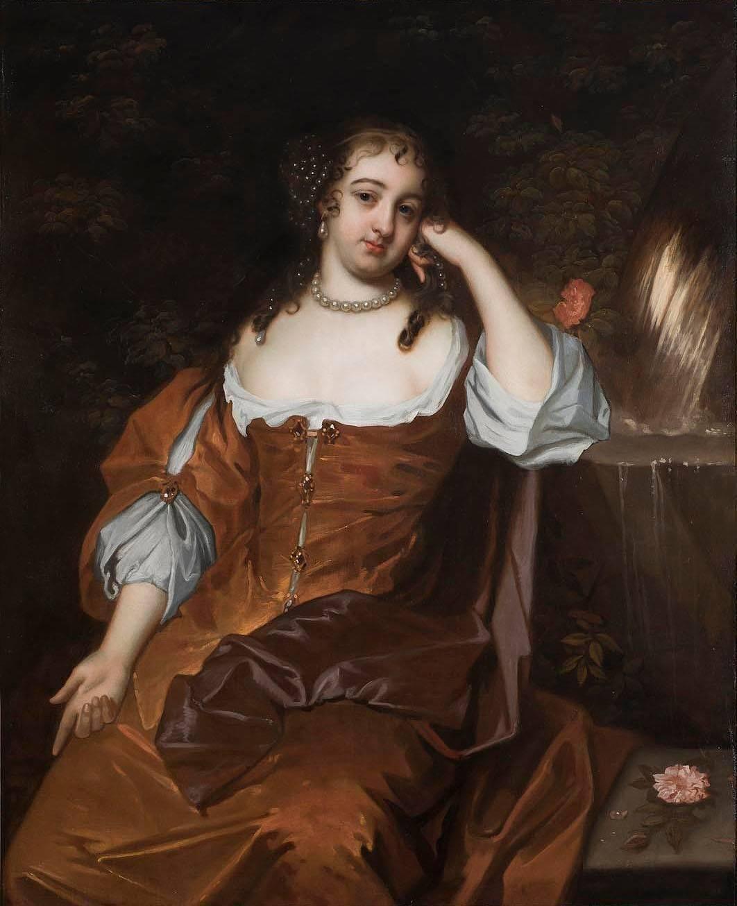 Portrait d'une dame, huile flamande du 17e siècle Anciens maîtres