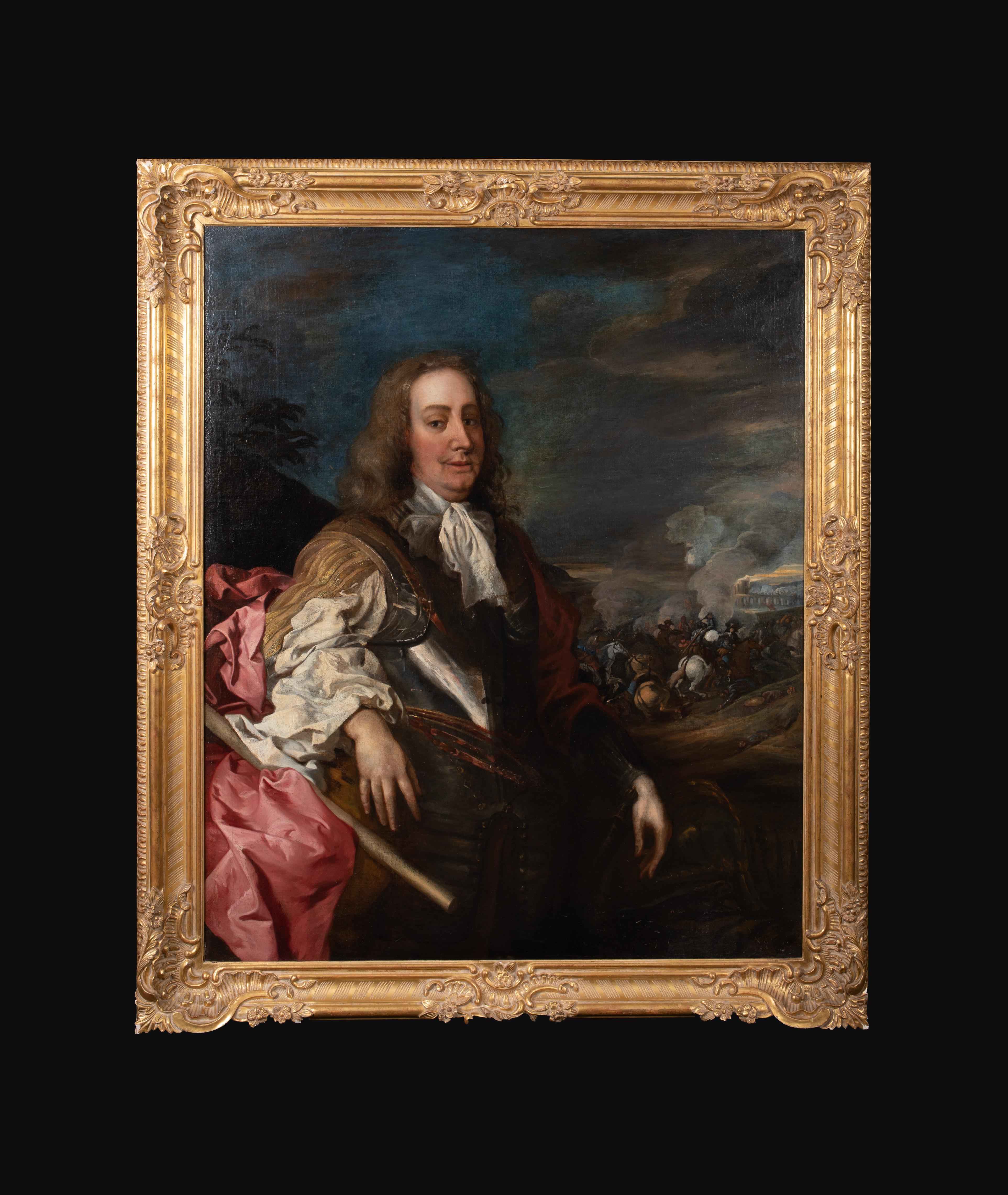 Portrait du général George Monck, 1er Duke d'Albermarle (1608-1670) - Painting de Jacob Huysmans