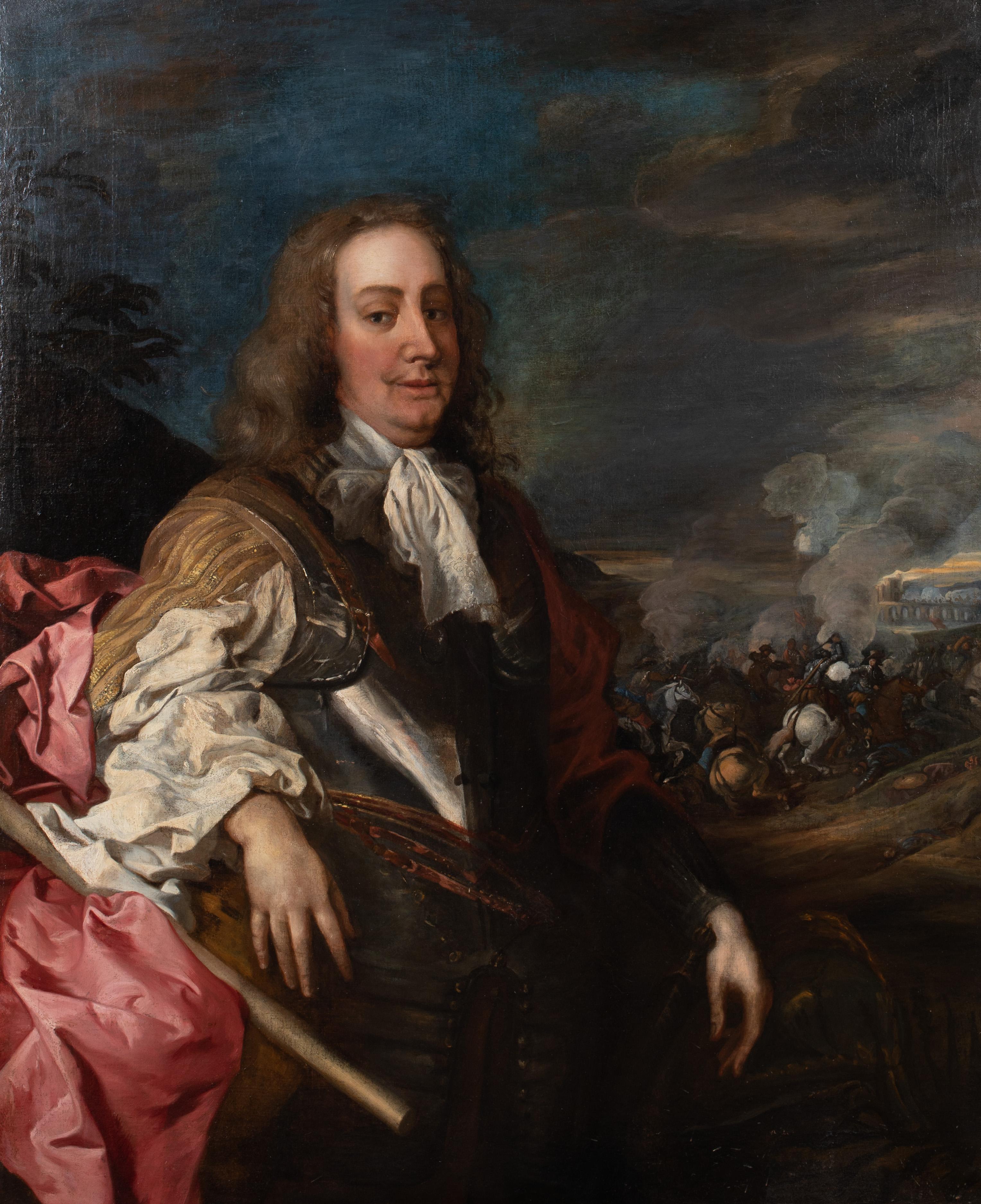 Portrait du général George Monck, 1er Duke d'Albermarle (1608-1670) - Noir Portrait Painting par Jacob Huysmans