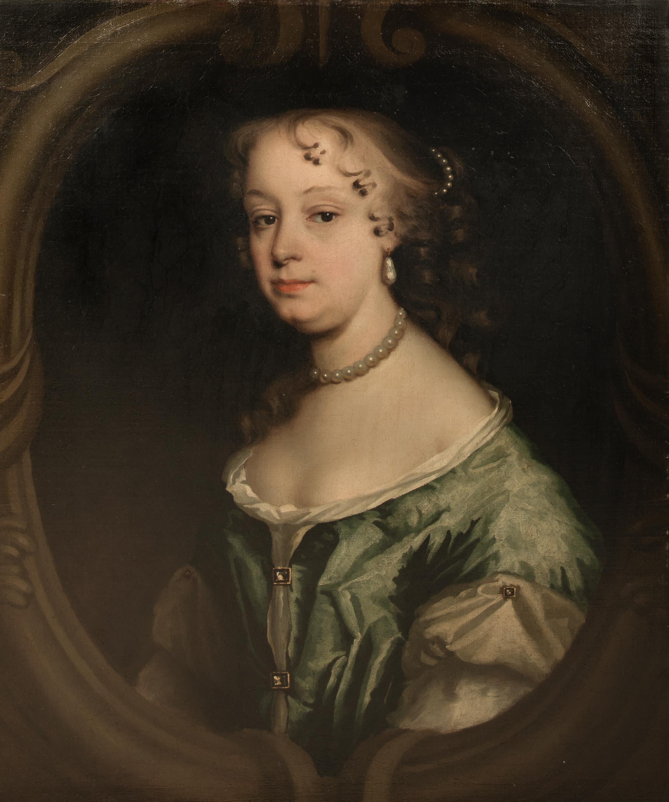 Portrait Of Mary Wither Of Andwell, 17th Century  Jacob Huysmans (1633–1696)  For Sale 2