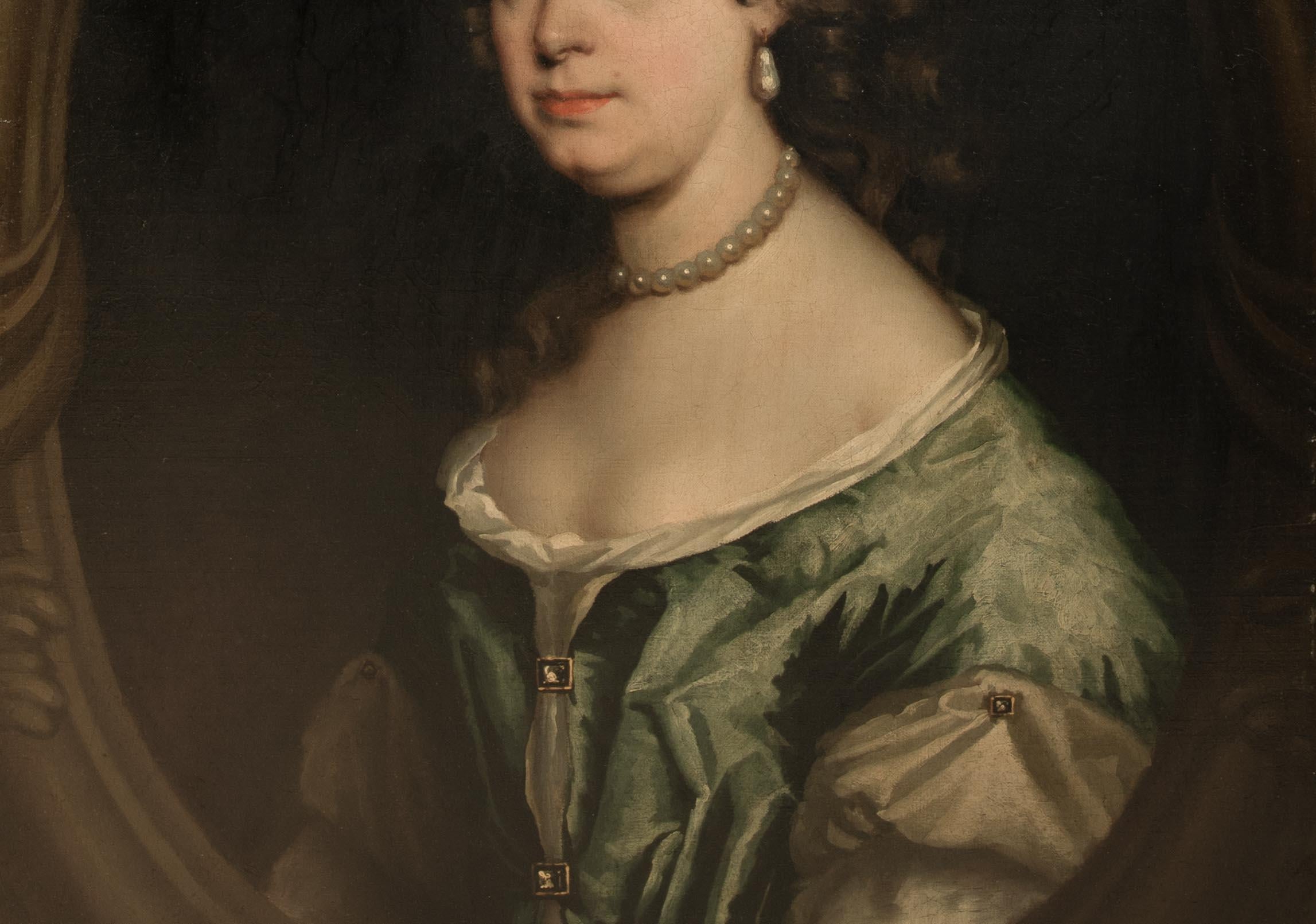 Portrait Of Mary Wither Of Andwell, 17th Century  Jacob Huysmans (1633–1696)  For Sale 5