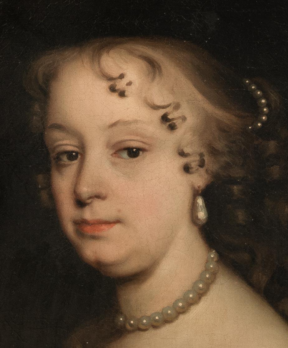 Portrait Of Mary Wither Of Andwell, 17th Century  Jacob Huysmans (1633–1696)  For Sale 8
