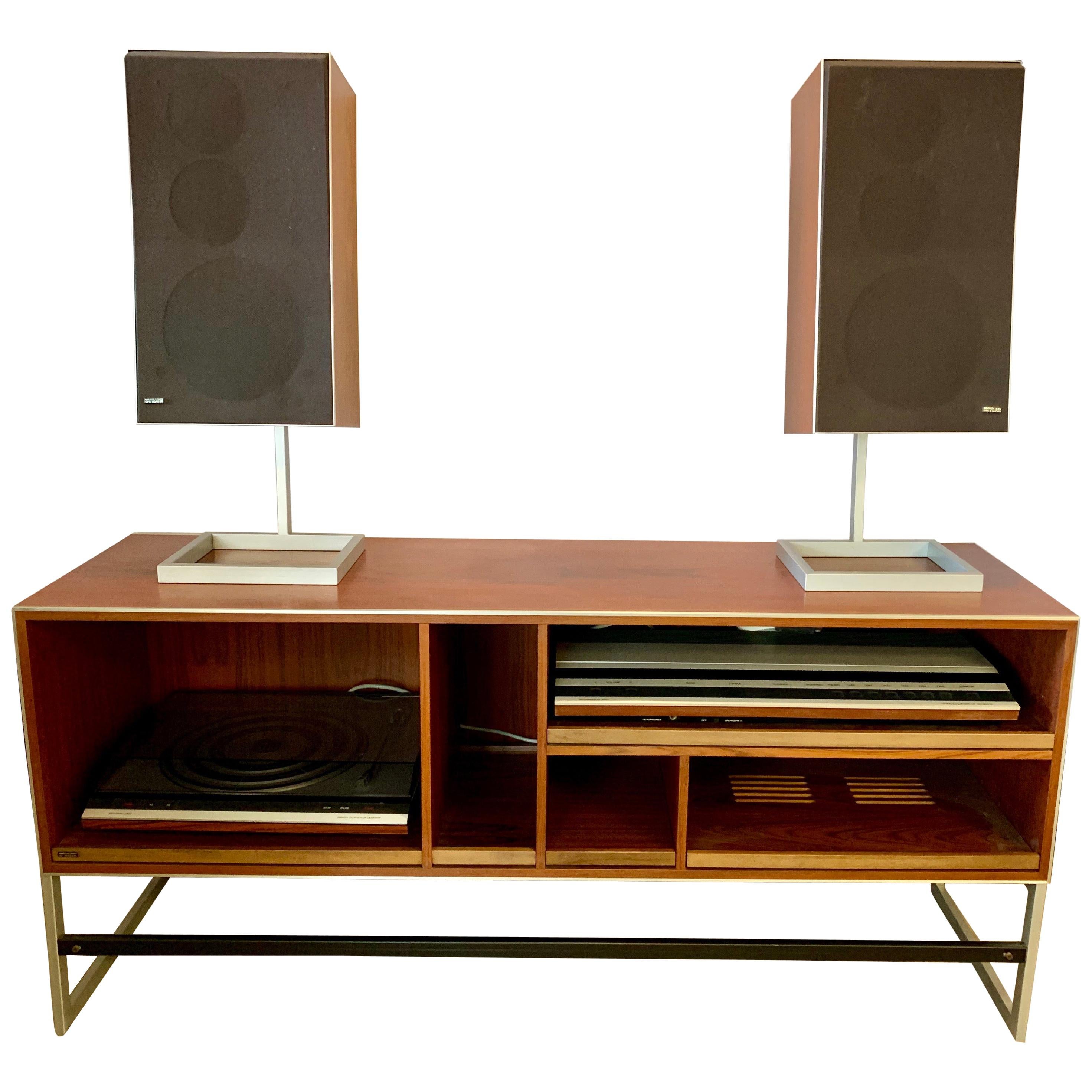 Jacob Jensen for Bang & Olufsen Home Audio System Cabinet with Components