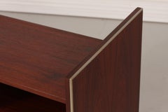 Jacob Jensen for Bang & Olufsen Rosewood and Metal Audio System Cabinet, 1980s