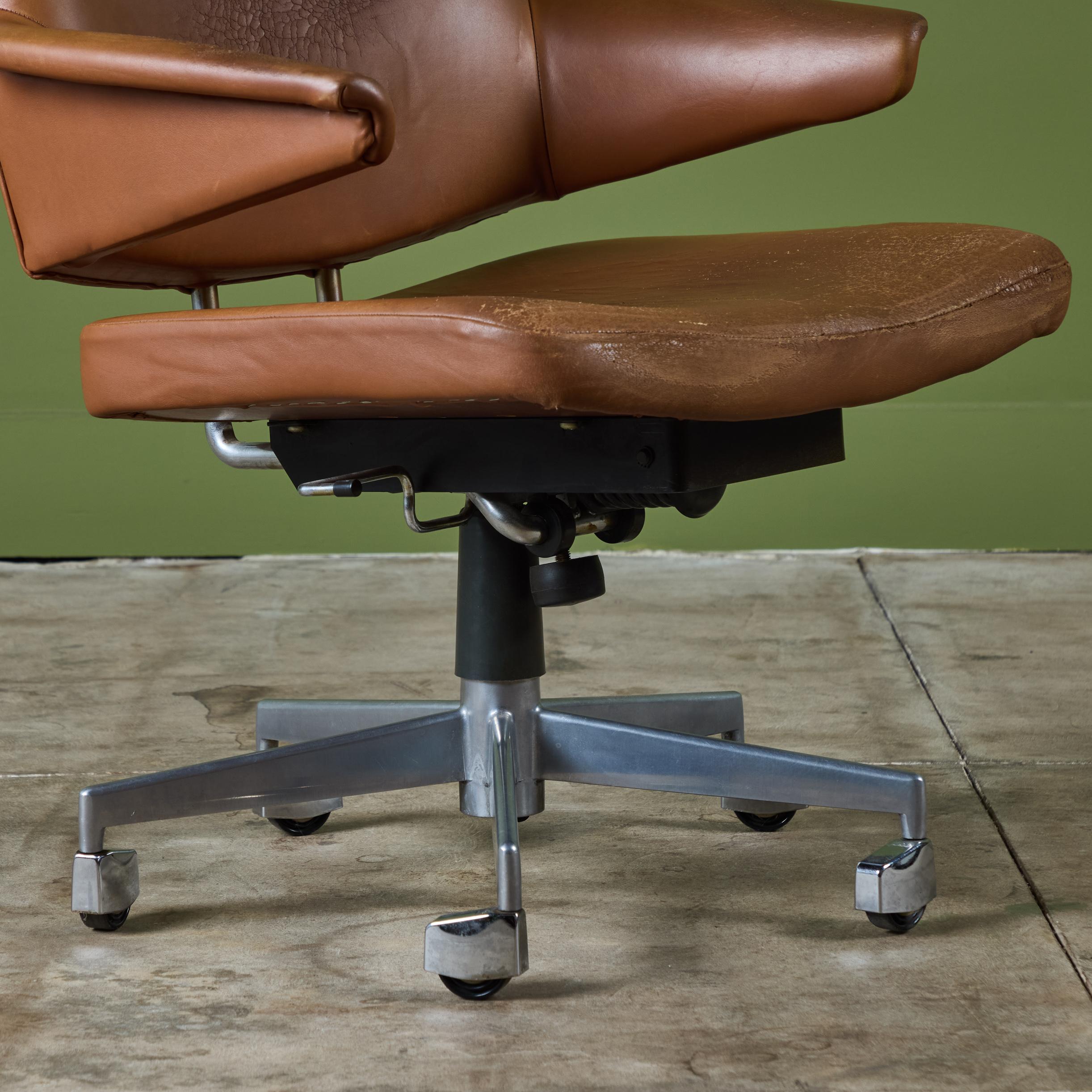 Jacob Jensen Leather Desk Chair For Labofa 6