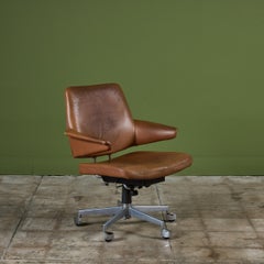 Chaise de bureau en cuir Jacob Jensen pour Labofa