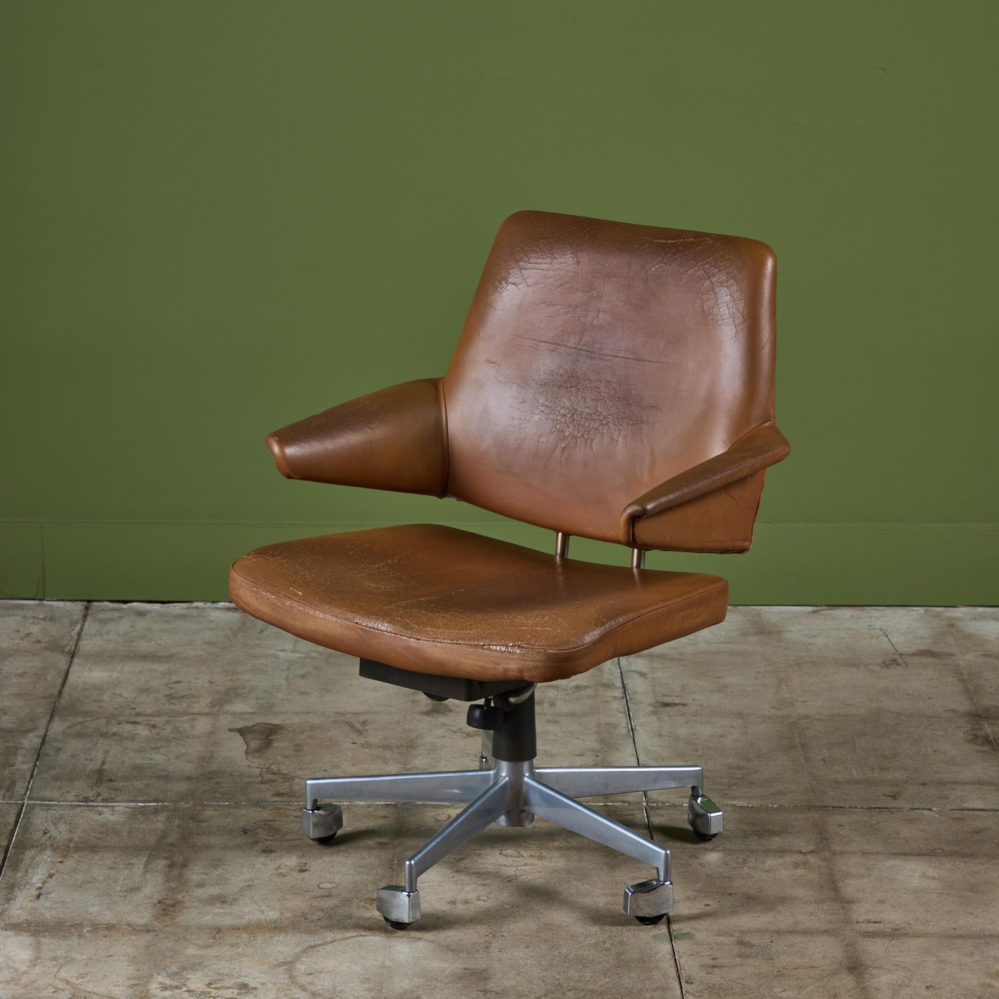 Danish Jacob Jensen Leather Desk Chair For Labofa