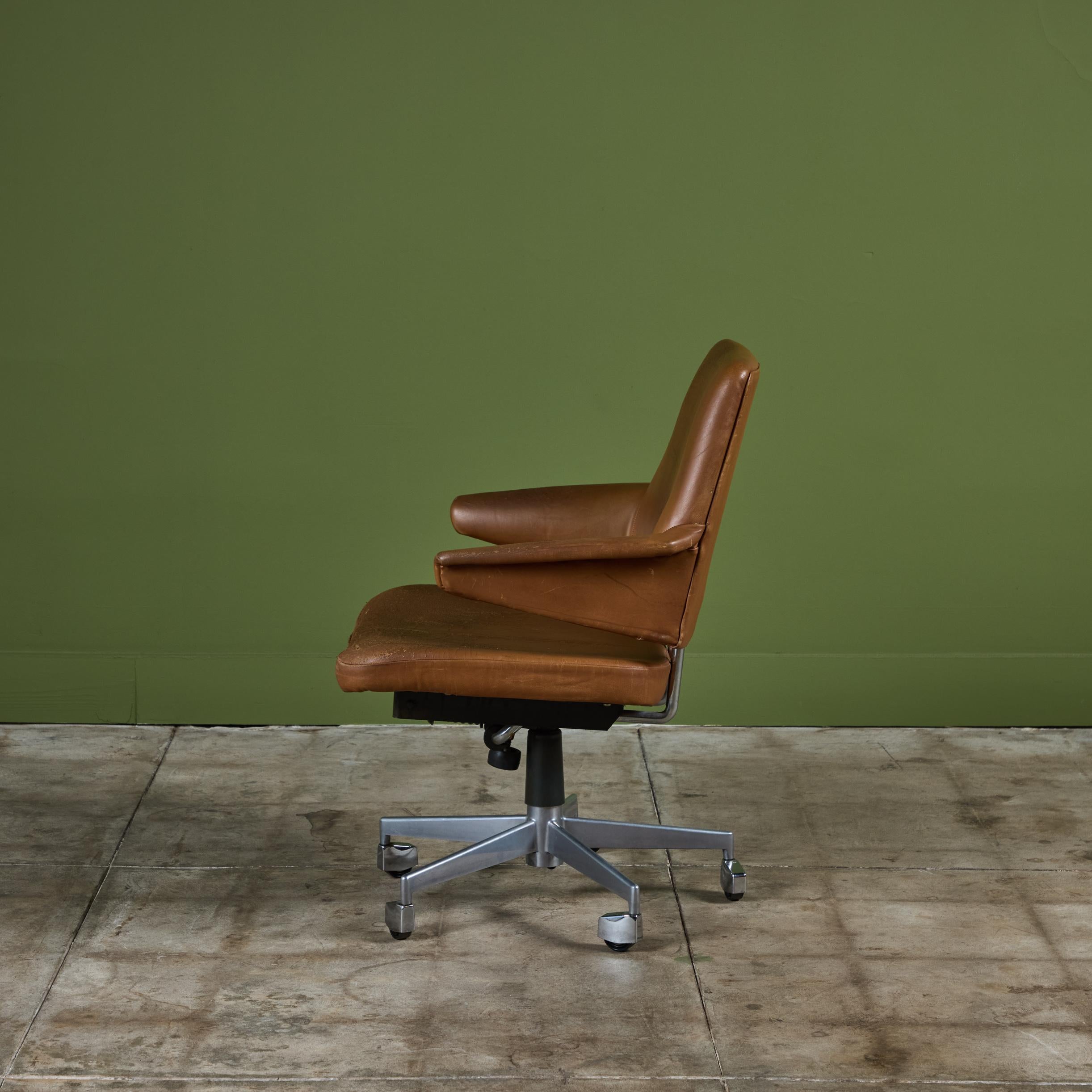 Mid-20th Century Jacob Jensen Leather Desk Chair For Labofa