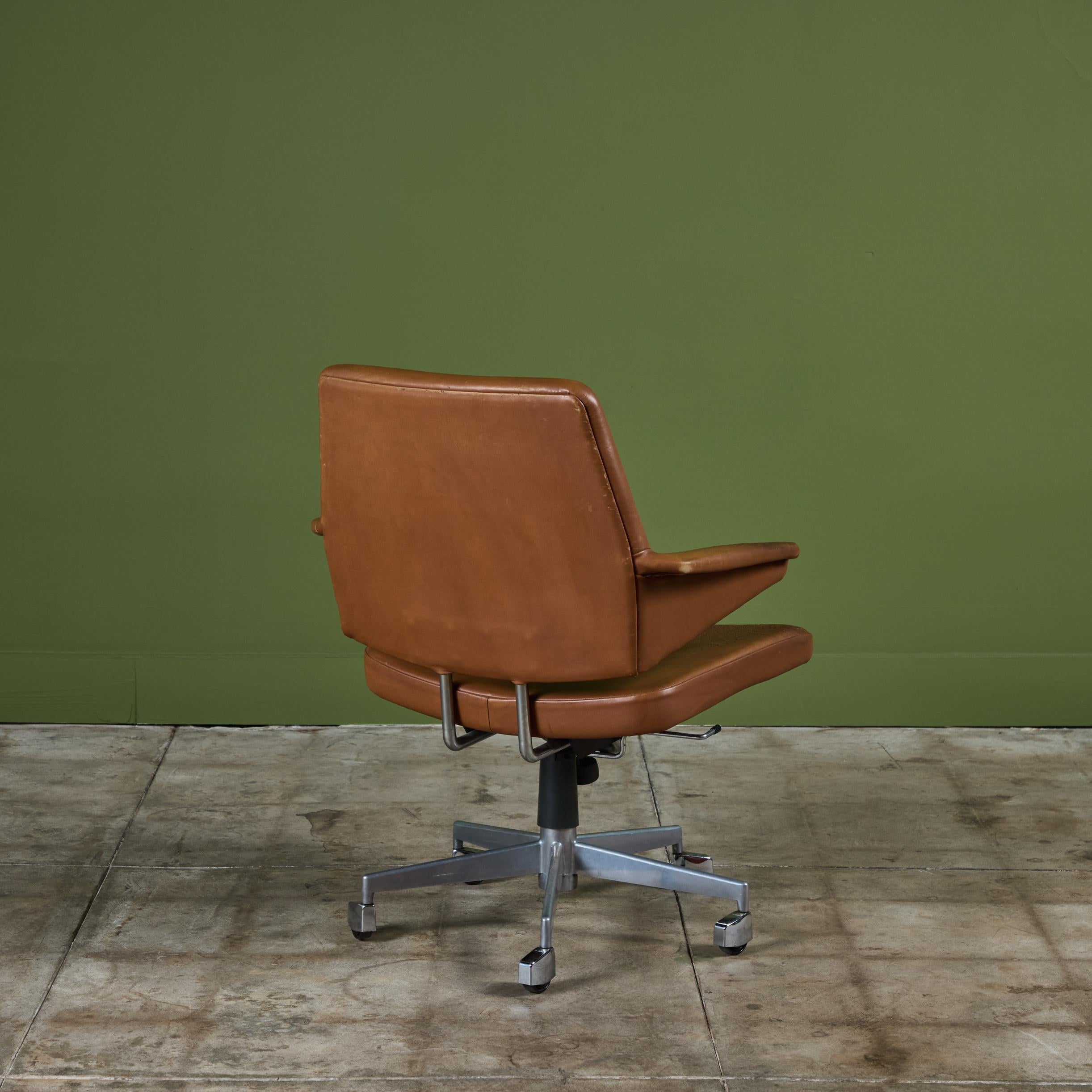 Jacob Jensen Leather Desk Chair For Labofa 1
