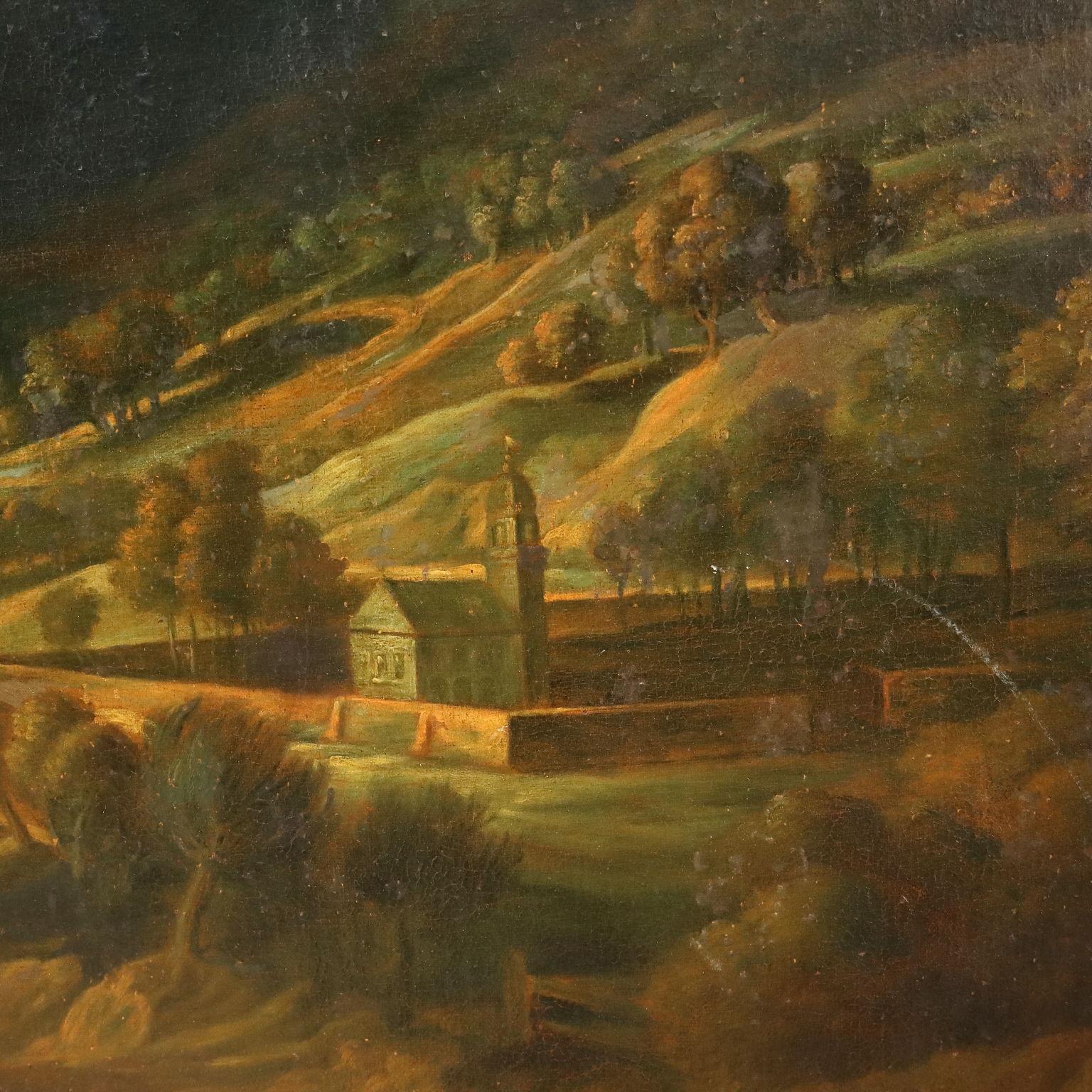 J. Jordaens, Öl auf Leinwand Nordeuropäische Schule, „L''arc en ciel“ XVII. Jahrhundert im Angebot 6