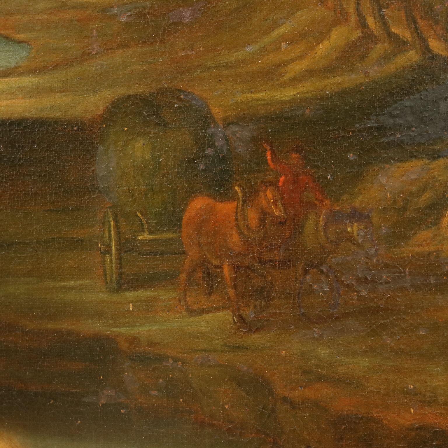 J. Jordaens, Öl auf Leinwand Nordeuropäische Schule, „L''arc en ciel“ XVII. Jahrhundert im Angebot 4