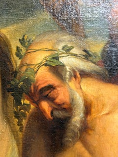 Mythological Allegory of Drunken Silenus and Flora, 17th Century Flemish School