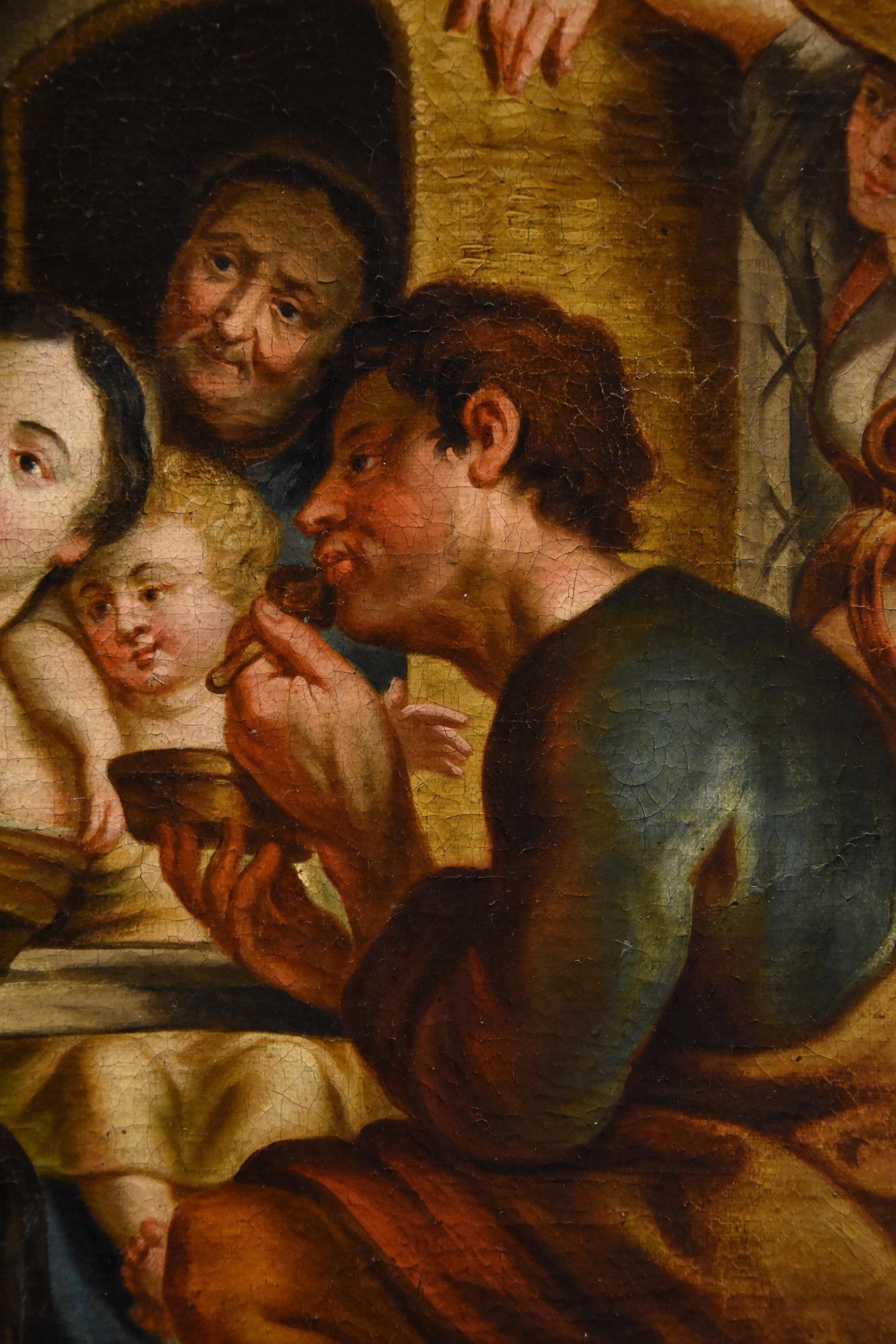 Satyr Landschaft Jordaens Flemish Paint Öl auf Leinwand 18 Jahrhundert Altmeister Kunst 9